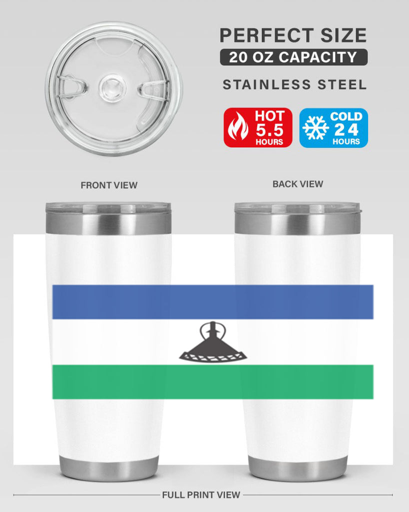 Lesotho 102#- world flags- Tumbler