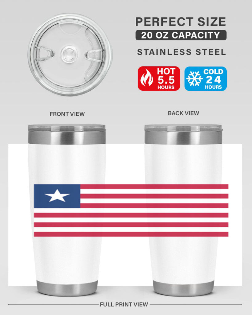 Liberia 101#- world flags- Tumbler