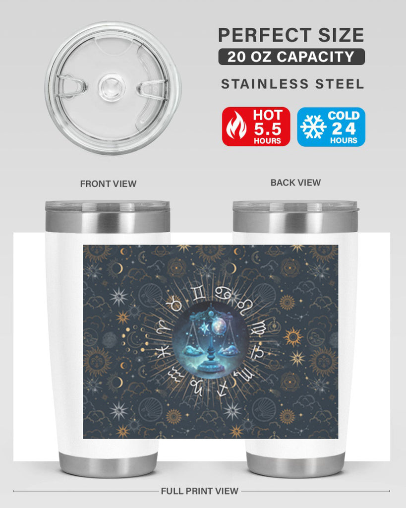 Libra Straight 317#- zodiac- Tumbler