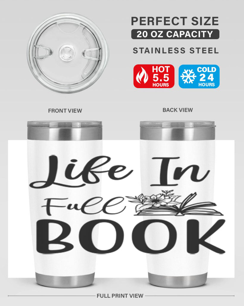 Life In Full Book 297#- spring- Tumbler