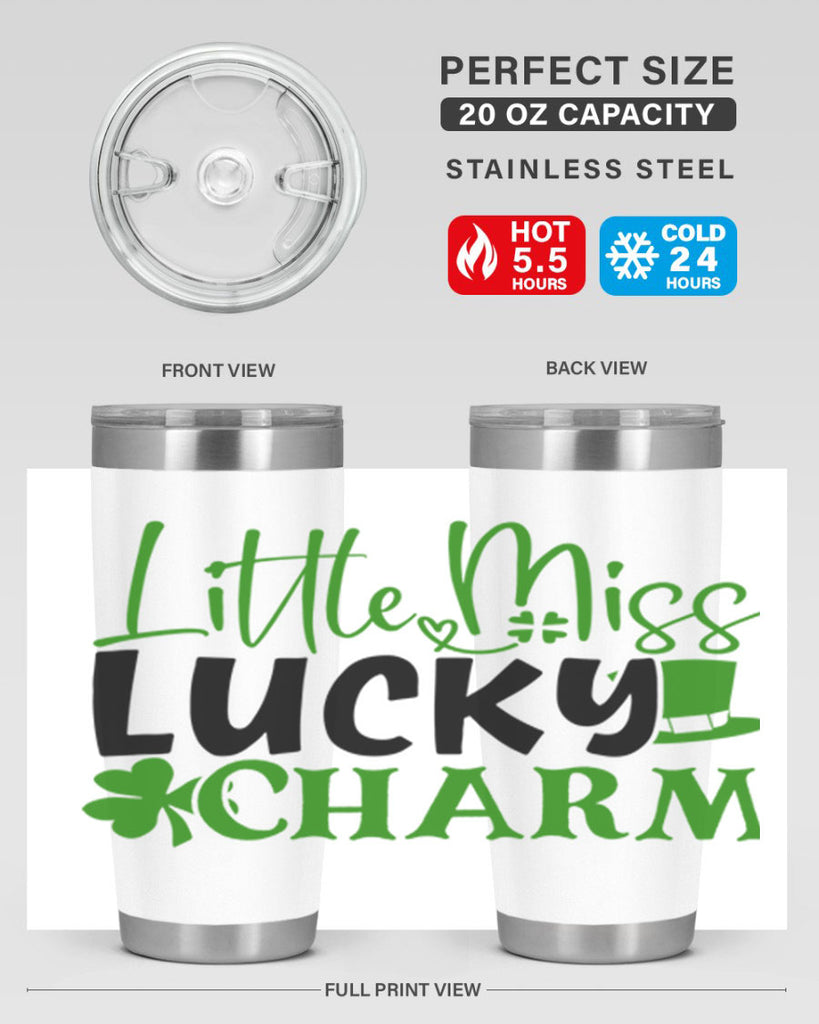 Little Miss Lucky Charm Style 154#- St Patricks Day- Tumbler