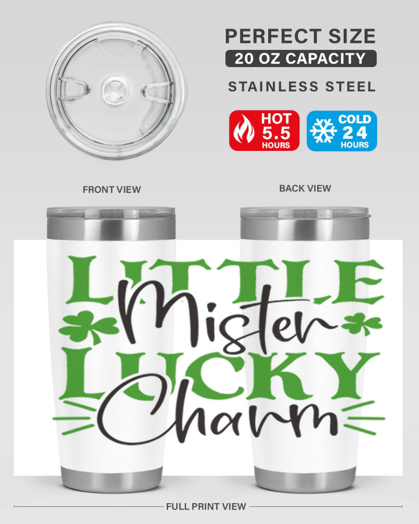 Little Mister Lucky Charm Style 153#- St Patricks Day- Tumbler