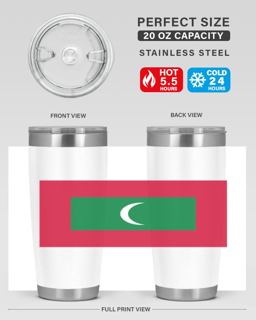 Maldives 93#- world flags- Tumbler