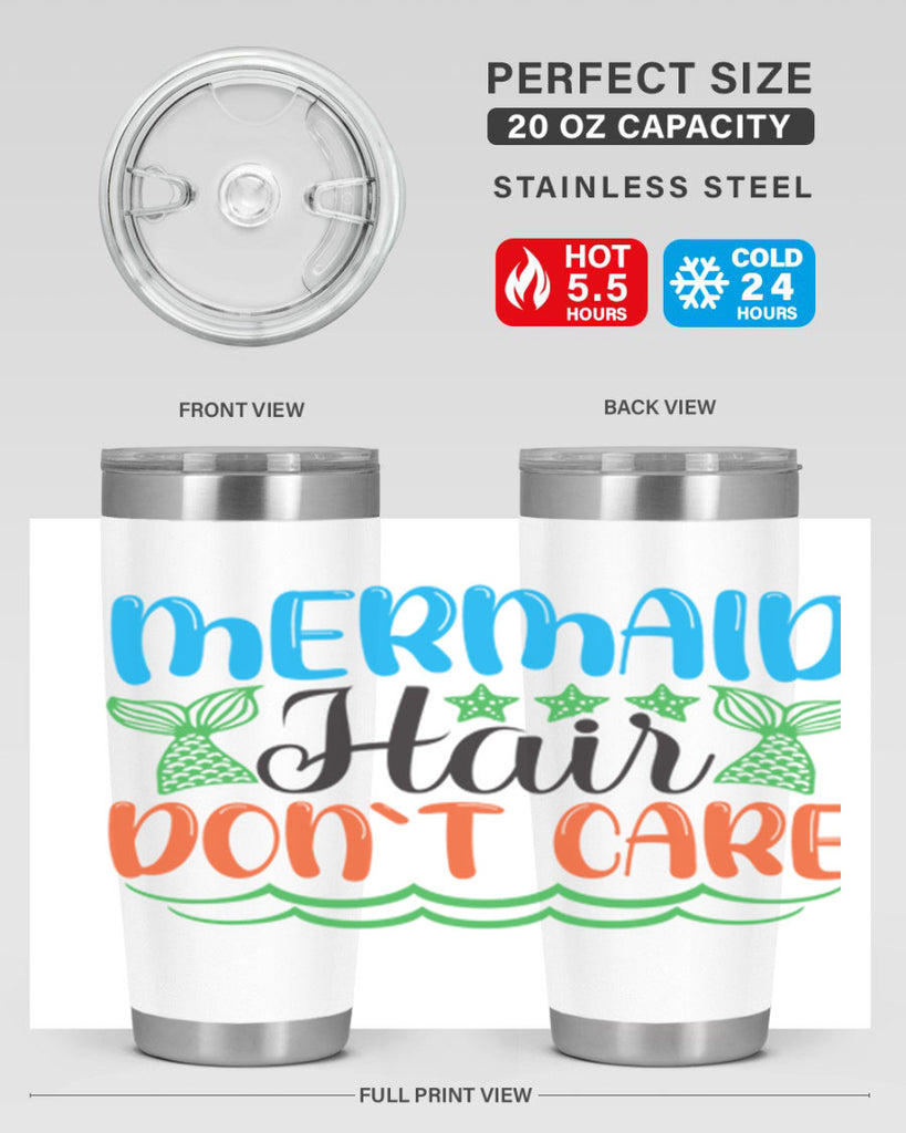 Mermaid Hair Dont Care 406#- mermaid- Tumbler