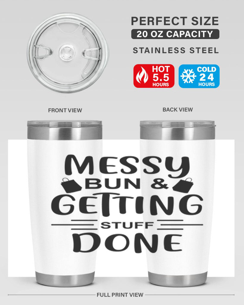 Messy Bun Getting Stuff Done 120#- fashion- Cotton Tank