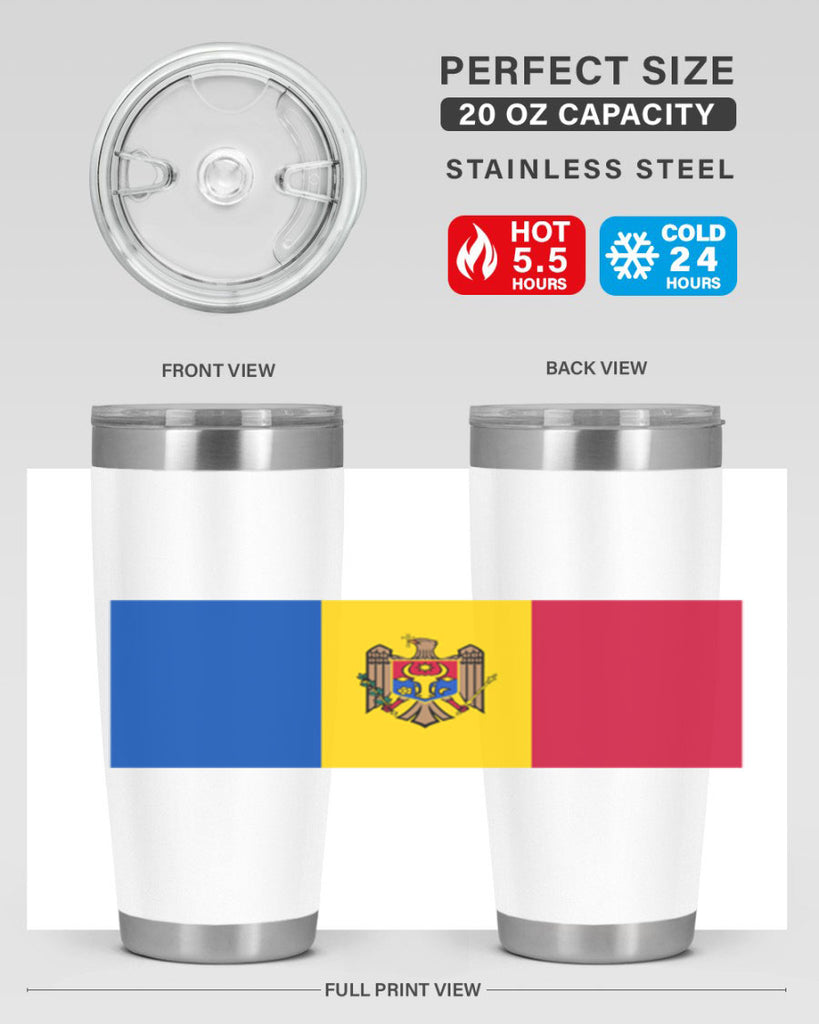 Moldova 85#- world flags- Tumbler