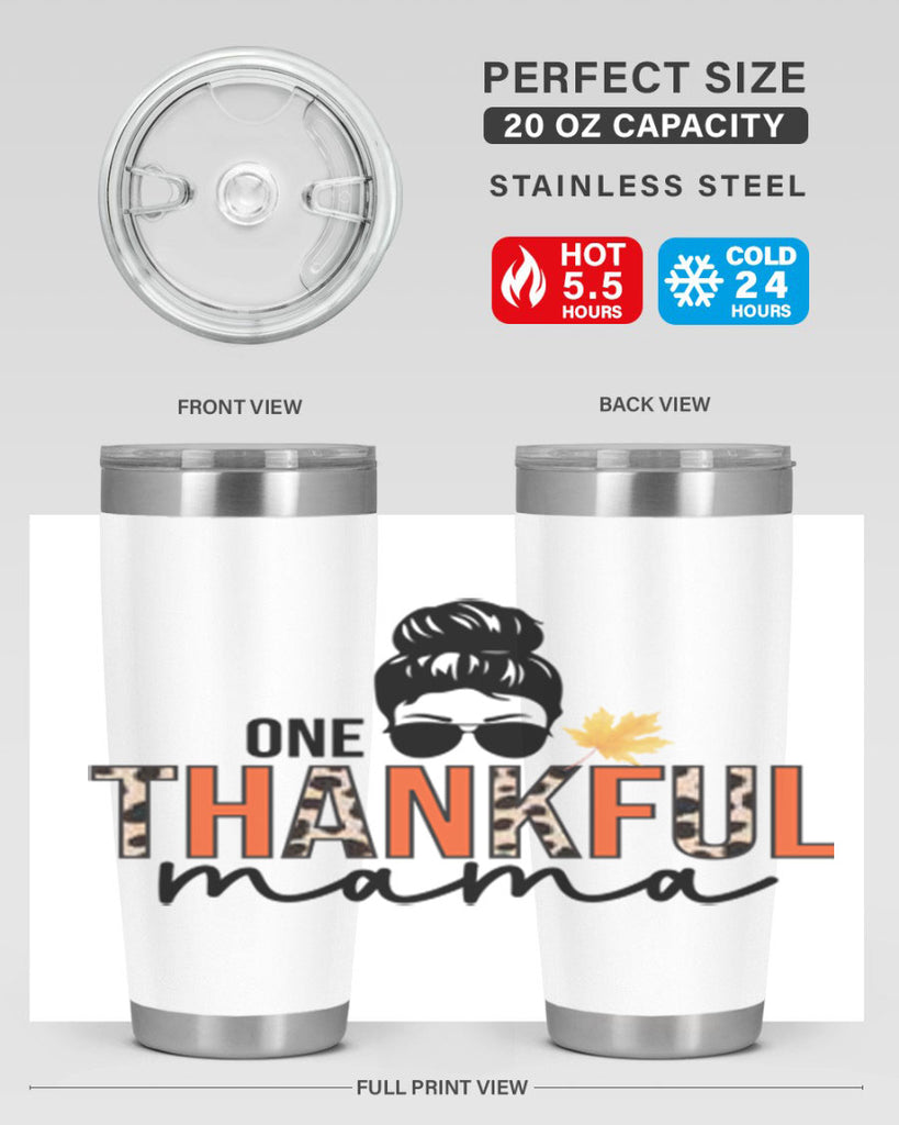 One thankful mama 463#- fall- Tumbler