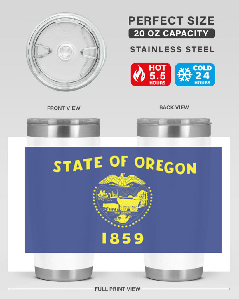 Oregon 15#- Us Flags- Tumbler