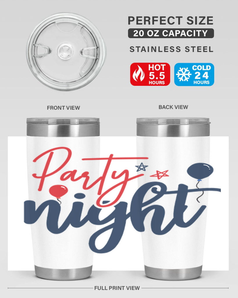 Party Night Style 84#- Fourt Of July- Tumbler