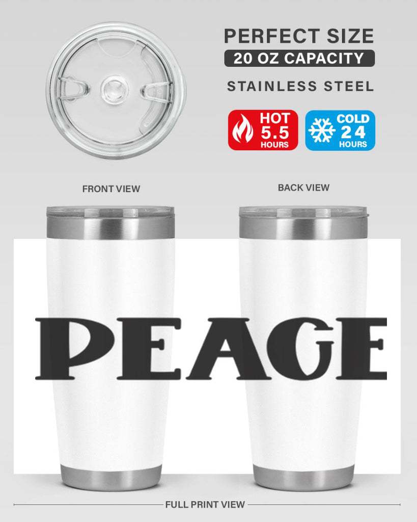 Peace Style 40#- St Patricks Day- Tumbler