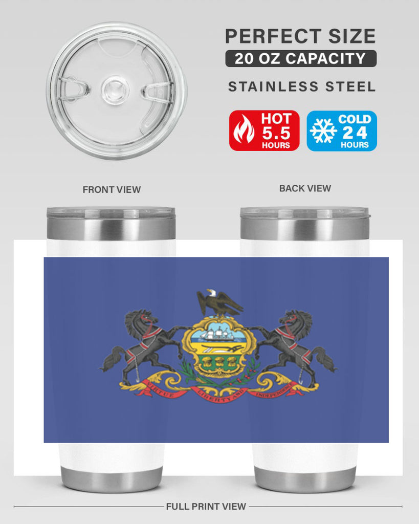 Pensilvania 14#- Us Flags- Tumbler