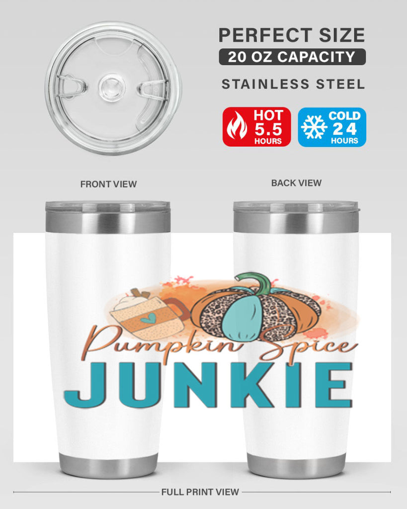 Pumpkin Spice Junkie 550#- fall- Tumbler