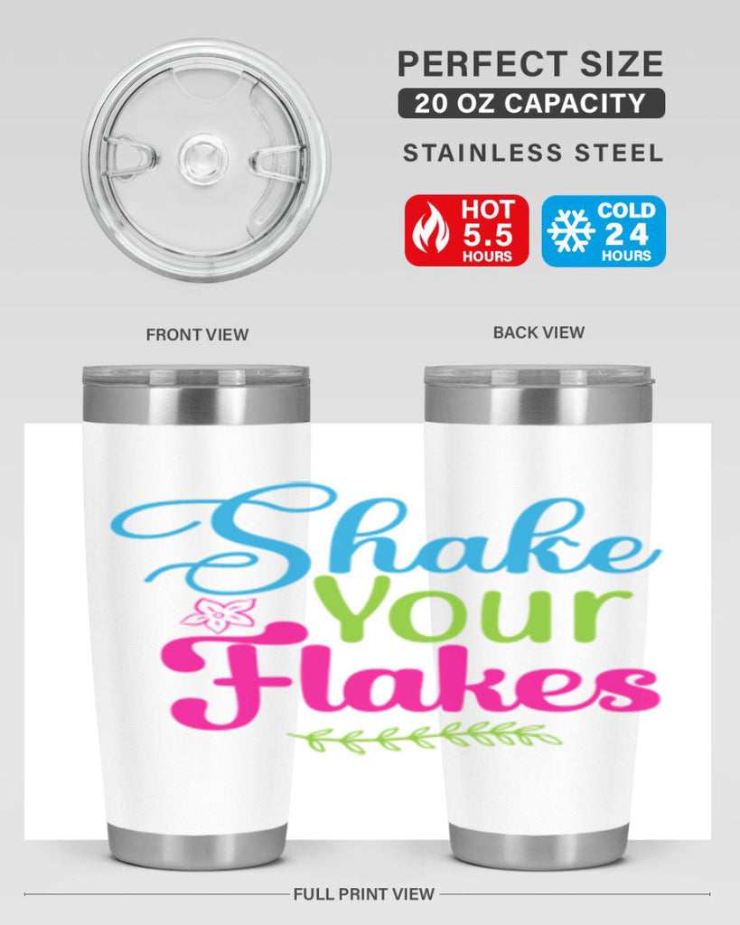 Shake Your Flakes 356#- winter- Tumbler