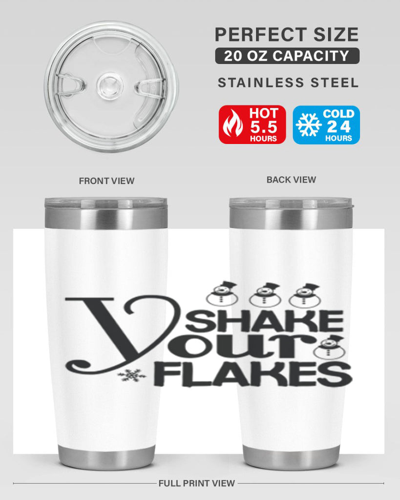 Shake Your Flakes 357#- winter- Tumbler