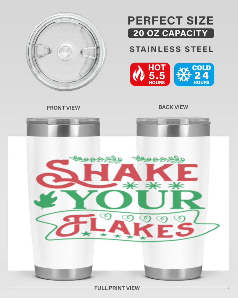 Shake Your Flakes 358#- winter- Tumbler