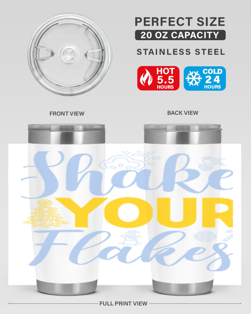 Shake your flakes361#- winter- Tumbler