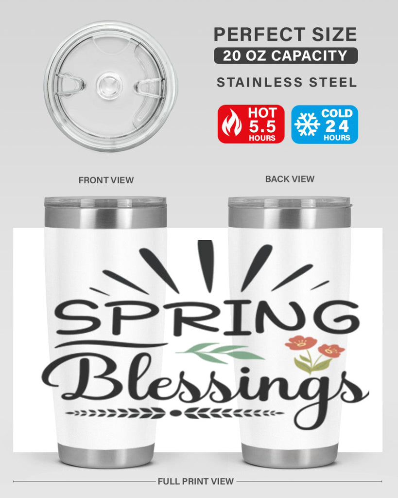 Spring Blessings  482#- spring- Tumbler