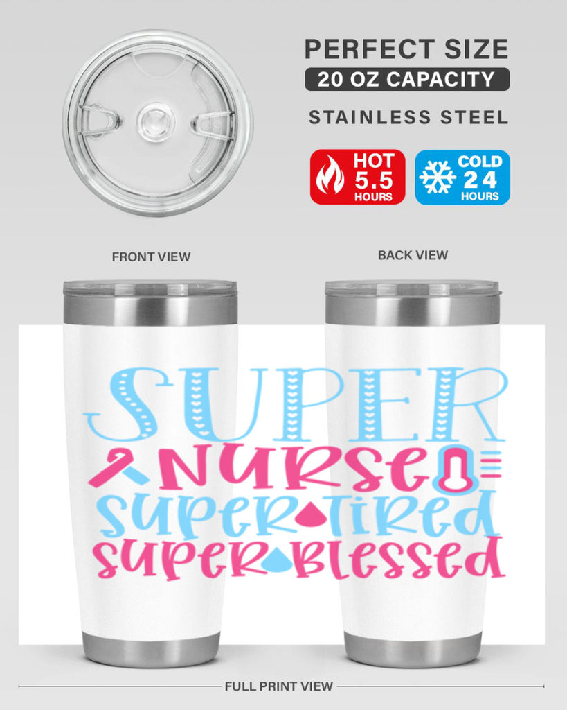 Super Nurse Super Tired Style 346#- nurse- tumbler