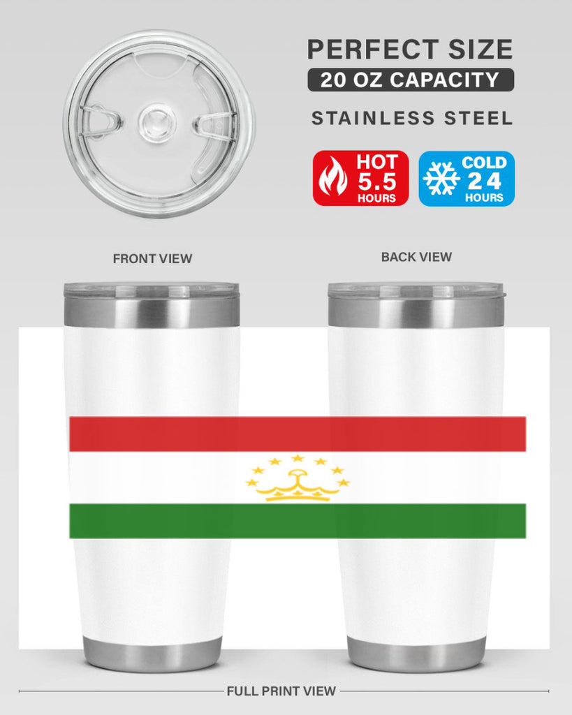 Tajikistan 25#- world flags- Tumbler