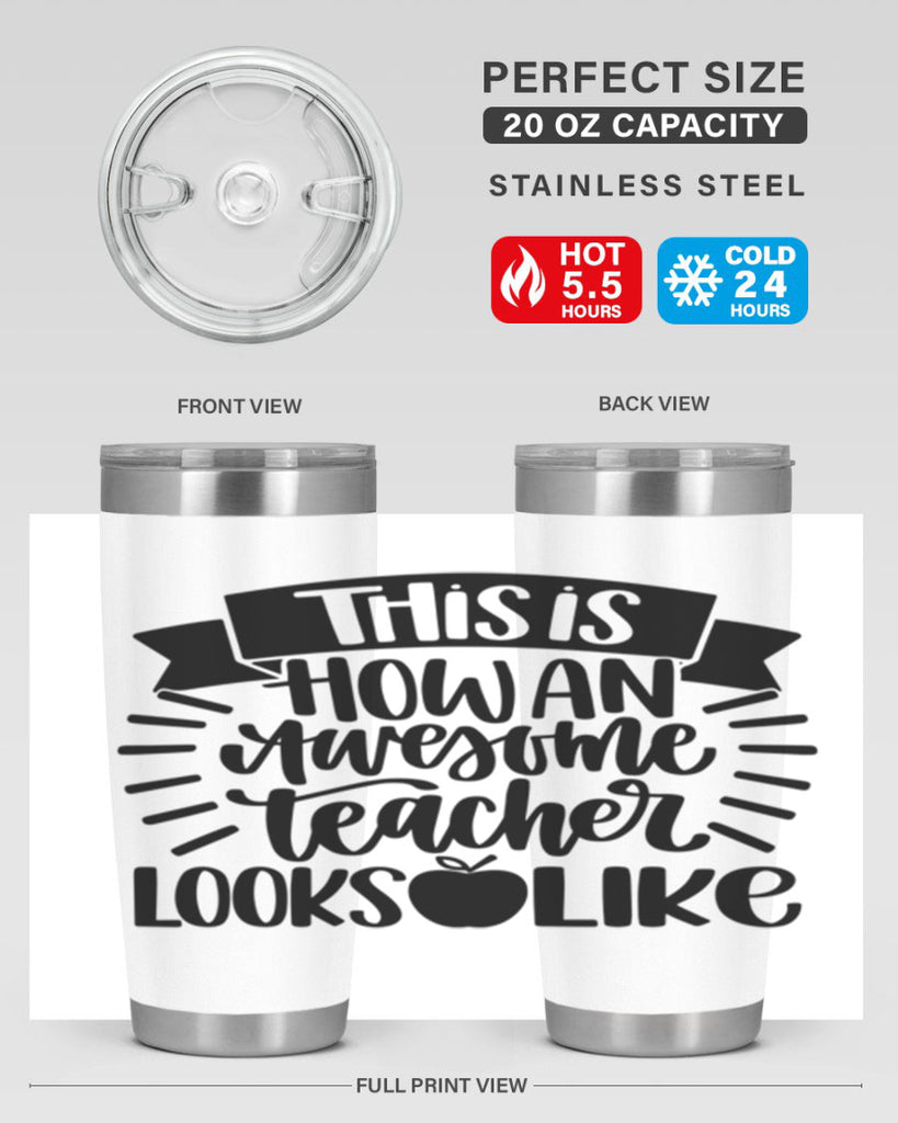 This Is How An Awesome Style 34#- teacher- tumbler