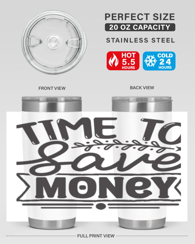 Time to save money 414#- winter- Tumbler