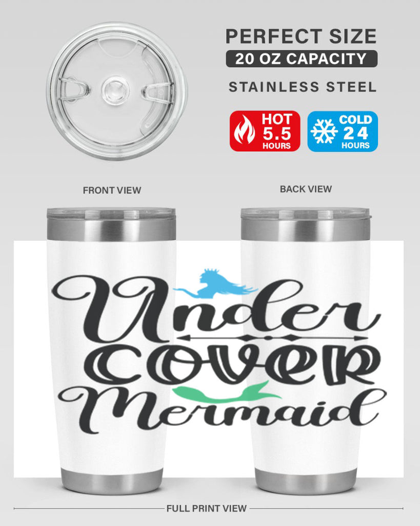 Under Cover Mermaid 651#- mermaid- Tumbler