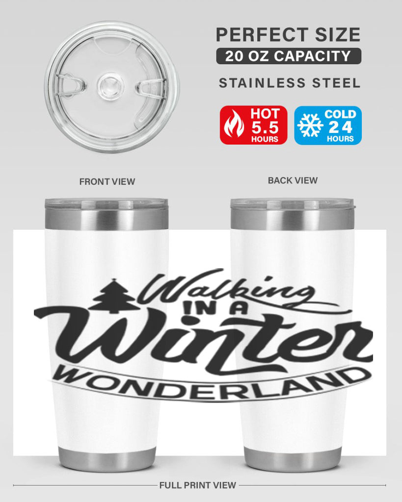 Walking In A Winter Wonderland 435#- winter- Tumbler