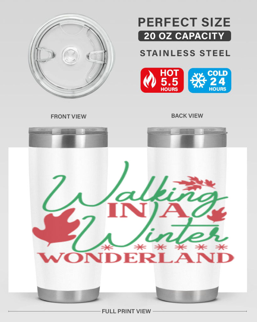 Walking In A Winter Wonderland 438#- winter- Tumbler