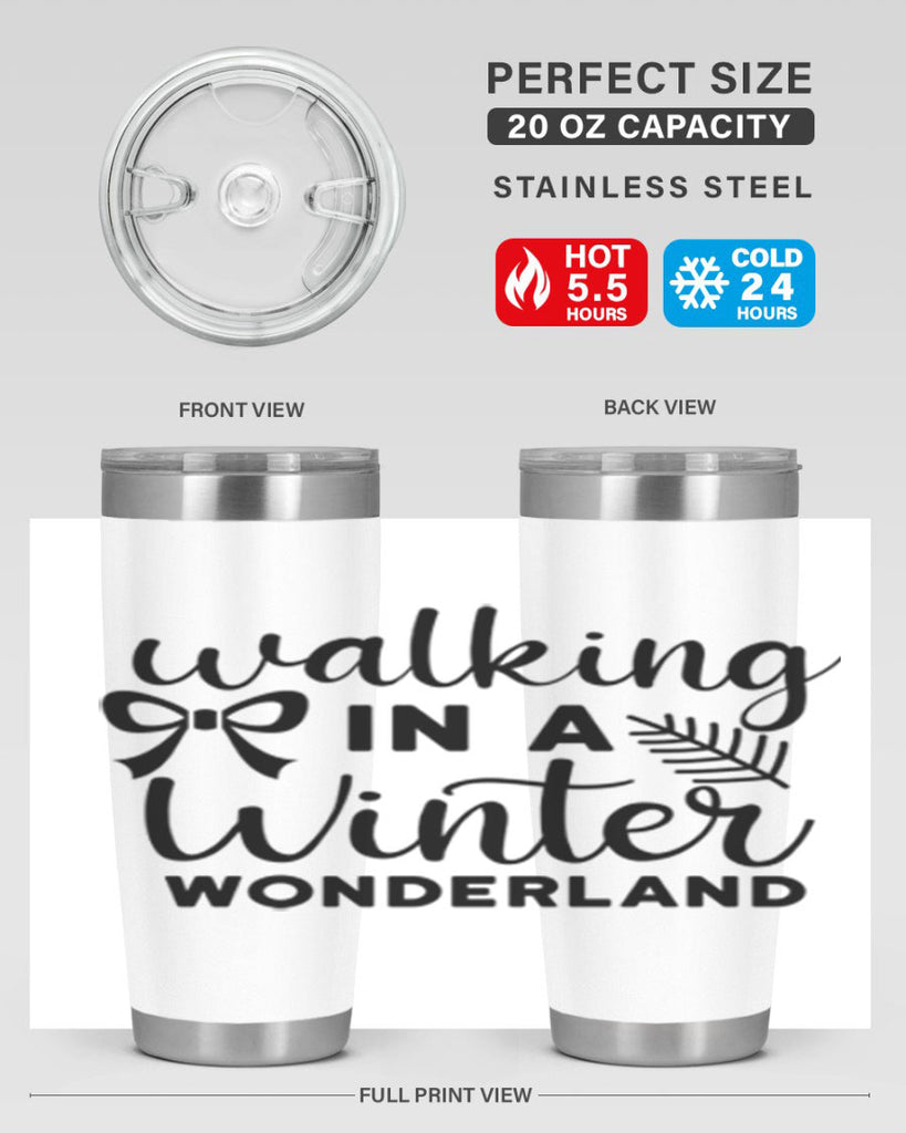 Walking In A Winter Wonderland 441#- winter- Tumbler