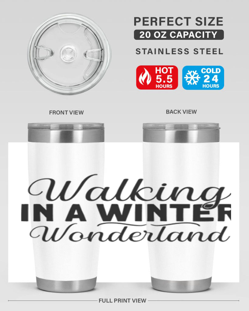 Walking in a Winter Wonderland 434#- winter- Tumbler