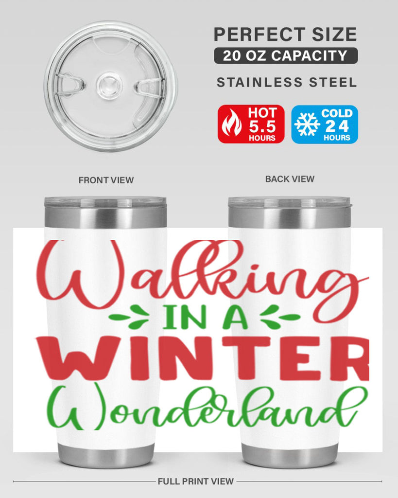 Walking in a Winter Wonderland 436#- winter- Tumbler