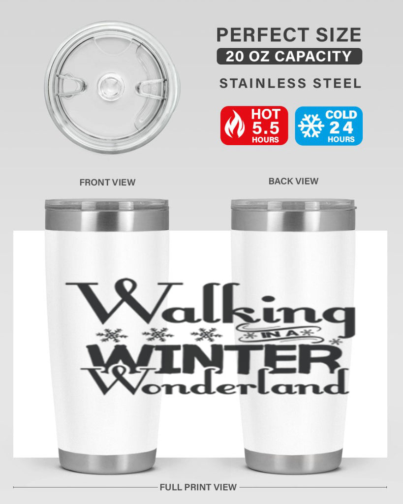 Walking in a Winter Wonderland 437#- winter- Tumbler