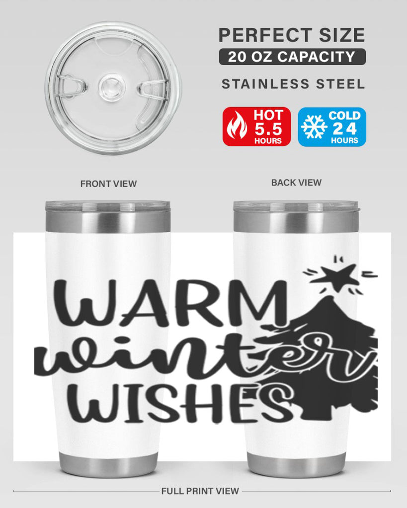 Warm Winter Wishes 451#- winter- Tumbler