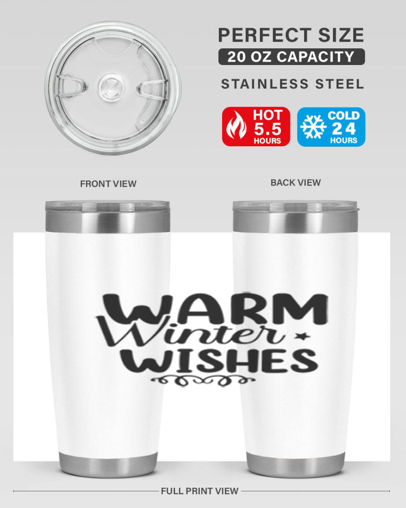 Warm Winter Wishes 453#- winter- Tumbler