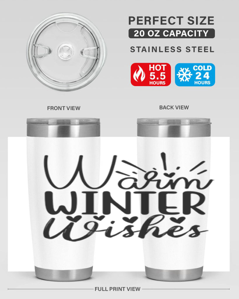 Warm Winter Wishes 454#- winter- Tumbler