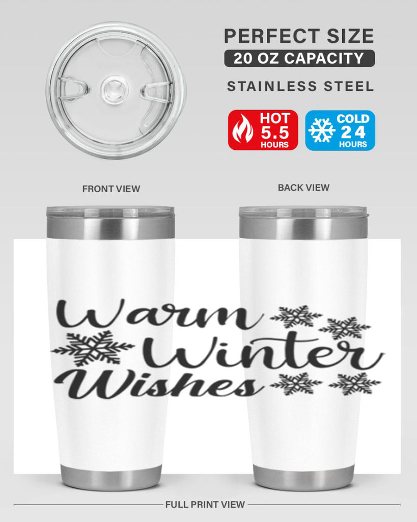 Warm Winter Wishes 466#- winter- Tumbler
