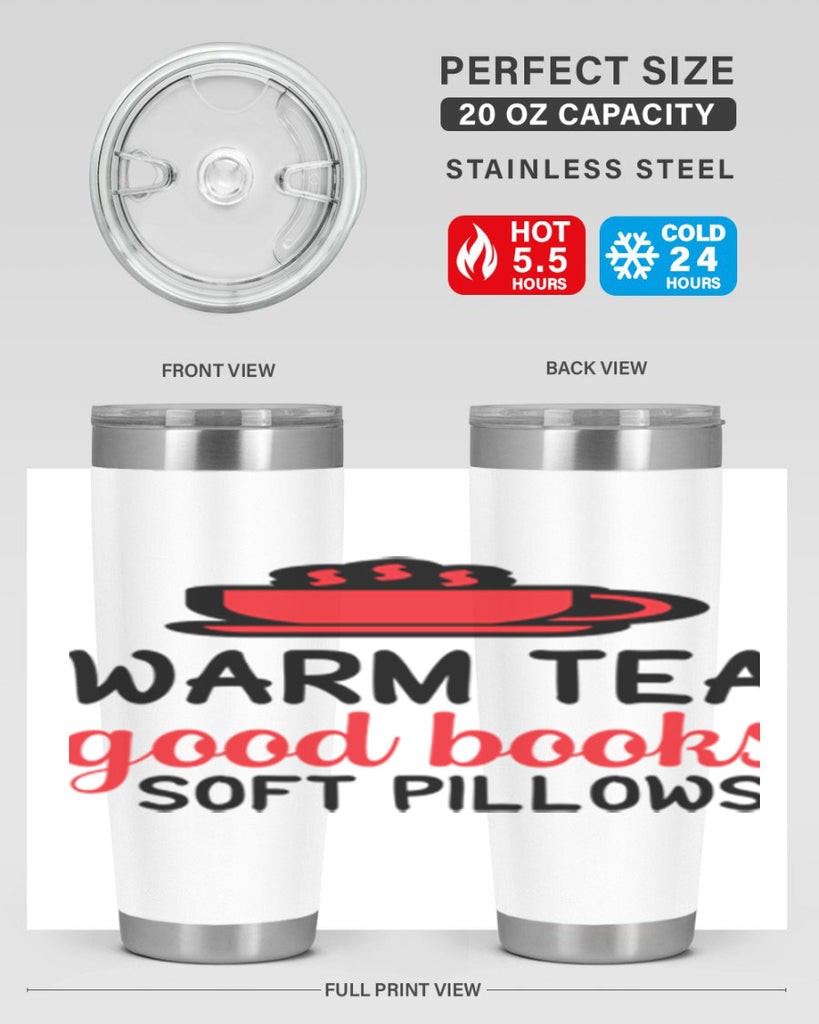 Warm tea good books soft pillows 448#- winter- Tumbler