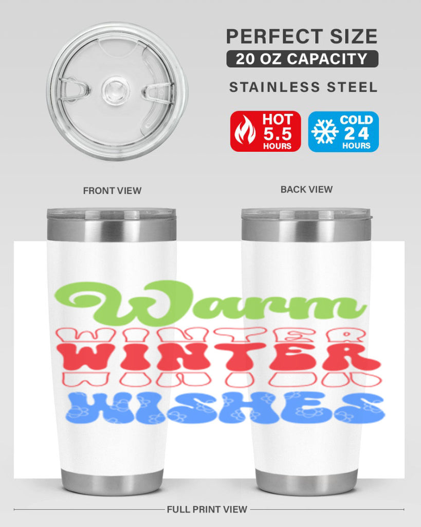 Warm winter wishes 458#- winter- Tumbler