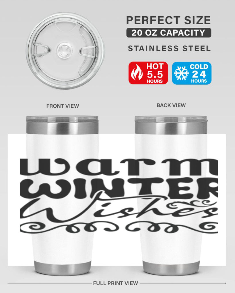 Warm winter wishes 461#- winter- Tumbler