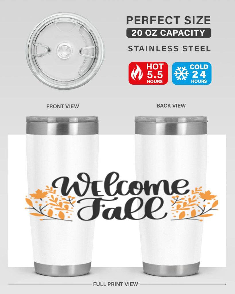 Welcome Fall 515#- fall- Tumbler