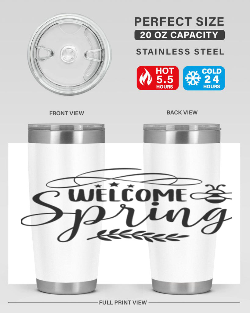 Welcome spring design  594#- spring- Tumbler