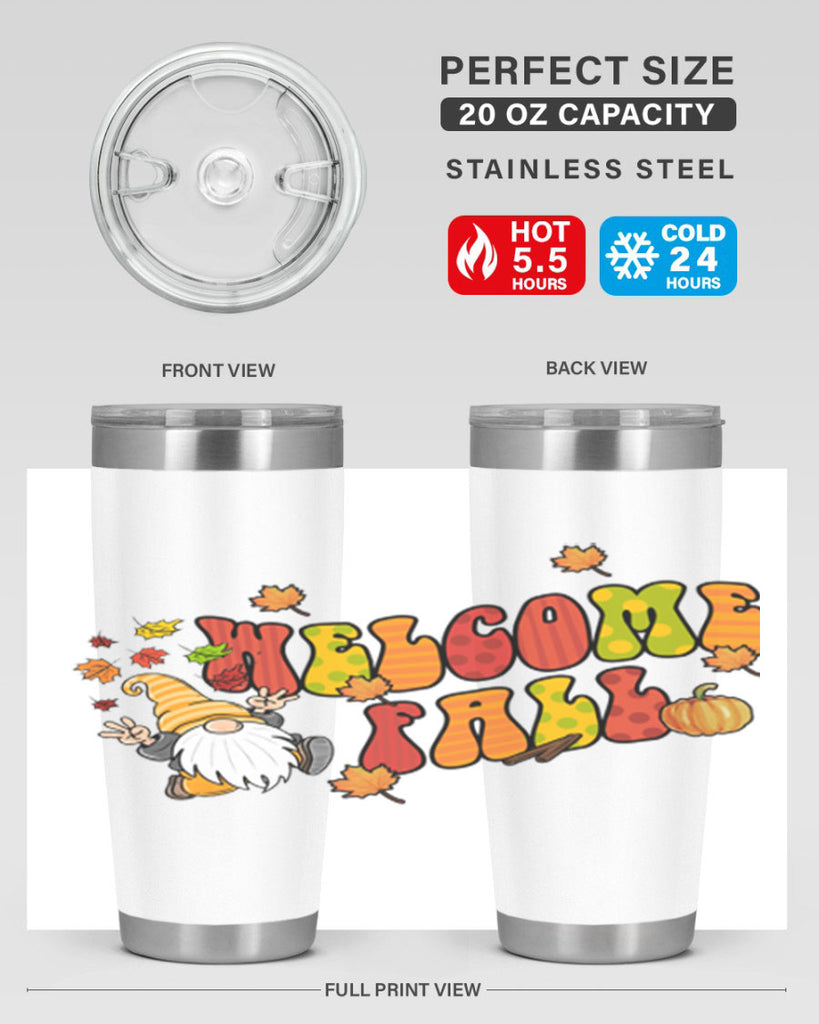 WelcomeFallGnome 637#- fall- Tumbler