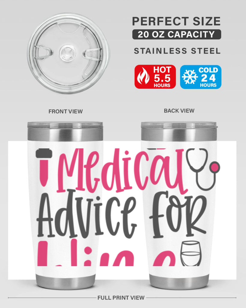 Will Trade Medical Advice for Wine Style 344#- nurse- tumbler