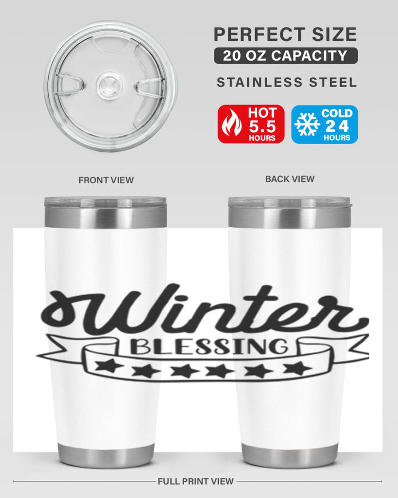 Winter Blessing 485#- winter- Tumbler