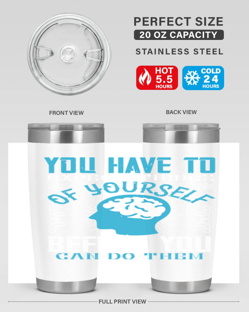 You have to expect things of yourself before you can do them Style 7#- coaching- tumbler