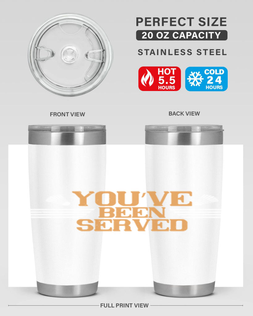 You’ve been served 1714#- badminton- Tumbler