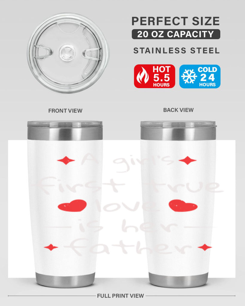 a girl’s first true 116#- fathers day- Tumbler