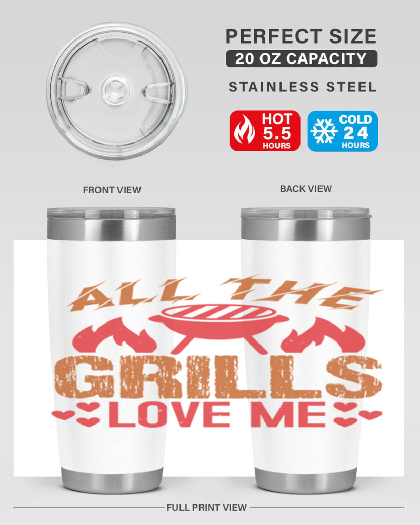 all the grills love me 50#- bbq- Tumbler