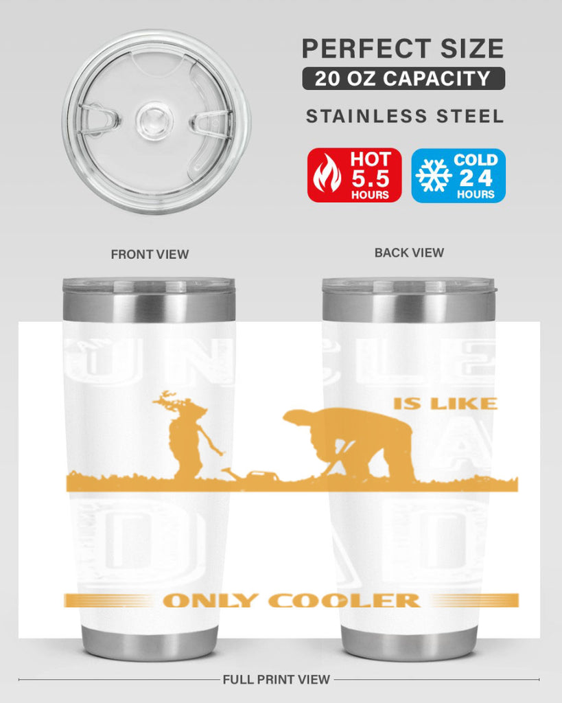 an uncle is like a dad only cooler 167#- fathers day- Tumbler