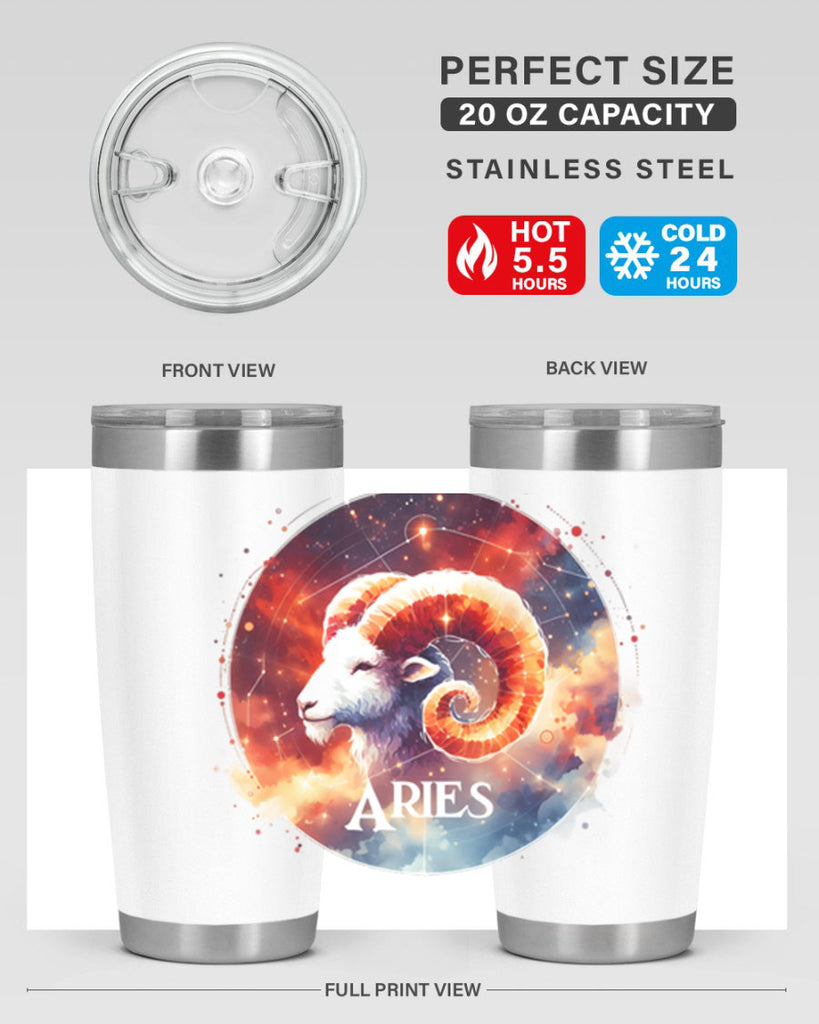 aries 128#- zodiac- Tumbler
